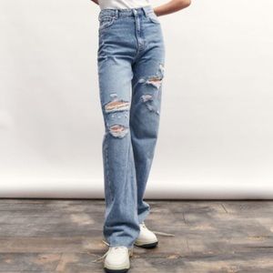 ZARA - 90s Full Length  High Rise Jean